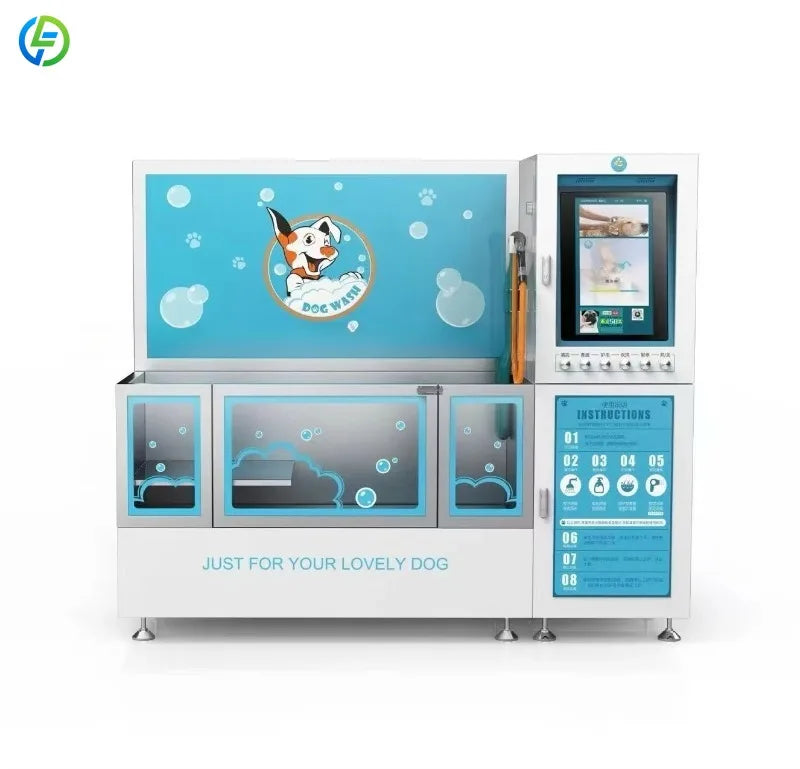Customized Factory Wholesale Eco-Friendly Automatic Dog Stainless Steel Pet Machine Cats Stainless Steel Dog Washing Station