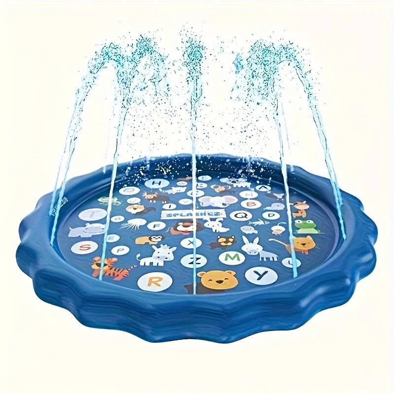 Heavy-duty Outdoor Pet Bath Basin with Water Spray Function - Anti-slip Dog Water Play Cooling, water spraying, and ice cooling