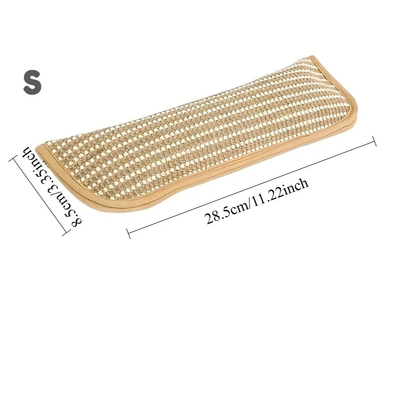 1pc Catnip Infused Cat Toy, Scratching Pad with Play Pillow, Attracts Cats To Scratch & Play, Durable Linen Mat for Kittens