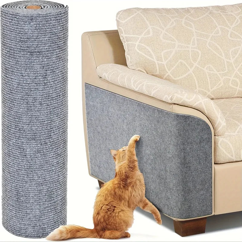 Trimable Cat Furniture Protector，Equipped with self-adhesive scratch pads，Protect the Sofa、Door and Cat Tree Stand Safe from Cla