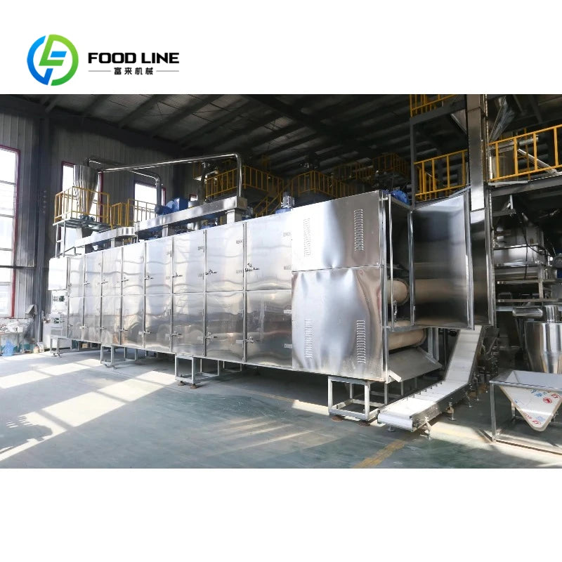 4-6Tph multi-purpose three-screw extrusion pet food making machine full production line dog cat fish food making machine