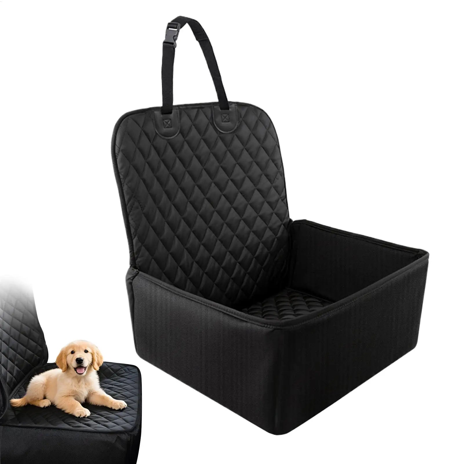 Portable Dog Car Seat Waterproof Back Seat Extender for Dogs Protector Cushion Carrier Cover Easy Clean for Bed Barrier Backseat