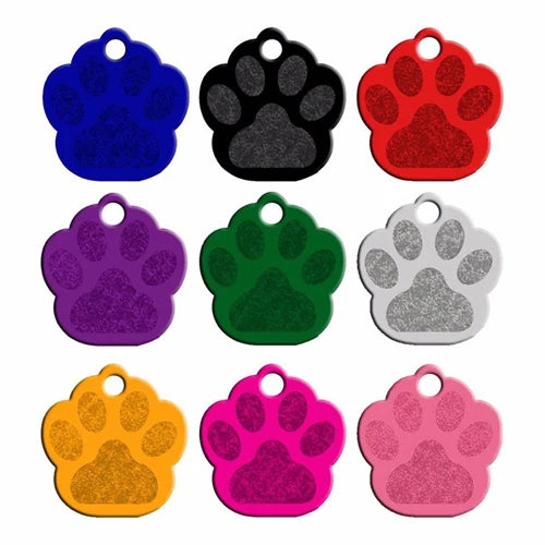 100Pcs Anodizing Aluminum Dog Tag Name Dog ID tags For Dog Collar Personalized Pet ID Dog Name Tag dog tag Customized Engraving