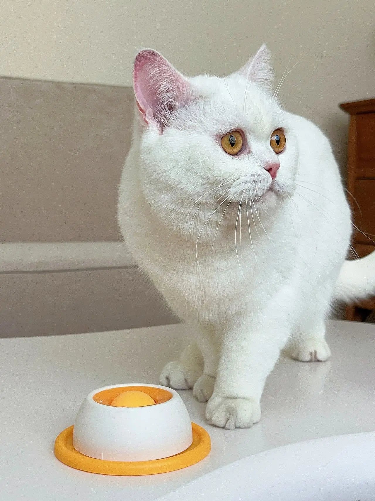 Anti-Spill Slow Food Licking Toy, Interactive Distracting Entertainment Toy, Self-amusing Feeding Tool for Kittens Puppies