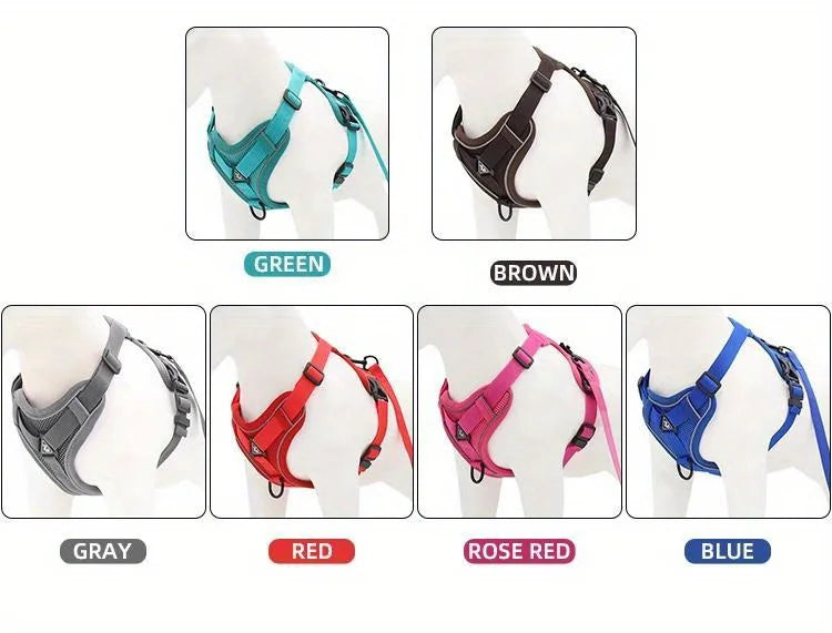 Cat Harness Vest Walking Lead Leash for Puppy Dogs Collar Polyester Adjustable Mesh Dog Harness for Small Medium Pet Accessories