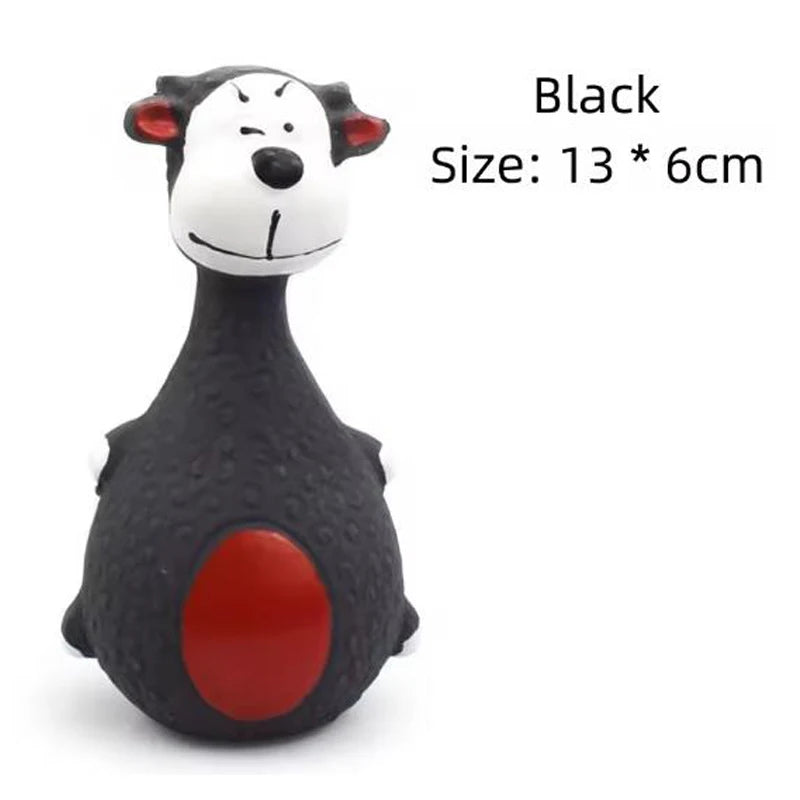 Dog Toys Sound Squeaky Elephant/Cow Animal Chew Pet Rubber Vocal Toys For Small Large Dogs Bite Resistant Interactive Toy