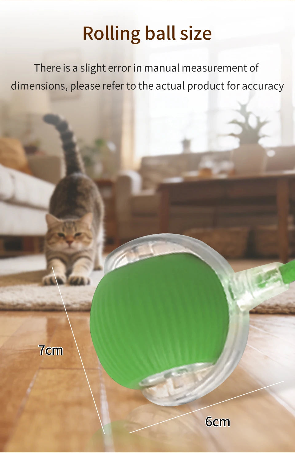 Cat and Dog Interactive Rolling Ball Toy Rechargeable Pet Electric Toy Teasing Cat Ball Teasing Dog Ball Automatic Rolling