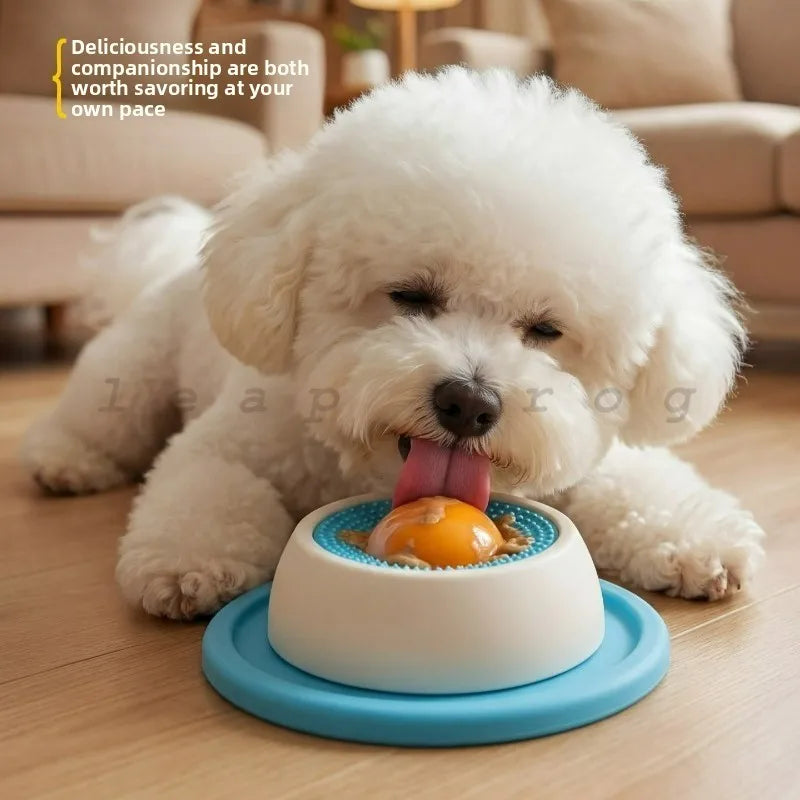 Anti-Spill Slow Food Licking Toy, Interactive Distracting Entertainment Toy, Self-amusing Feeding Tool for Kittens Puppies