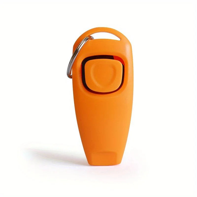 Pet Multifunction 2 in 1 Clicker & Whistle Dog Trainer Clicker With Keyring Pet Puppy Trainer Dog Flute & Clicker Pet Supplies