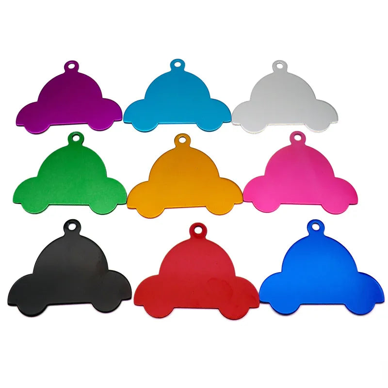 100Pcs Anodizing Aluminum Dog Tag Name Dog ID tags For Dog Collar Personalized Pet ID Dog Name Tag dog tag Customized Engraving