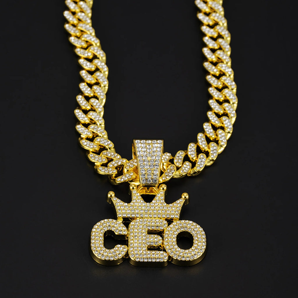 Cuban Dog Chain, Alloy Pet Dog Collar, Gold Necklace for Small to Large Dogs CEO BOSS Luxury Pendant Jewelry Accessory 2026 NEW