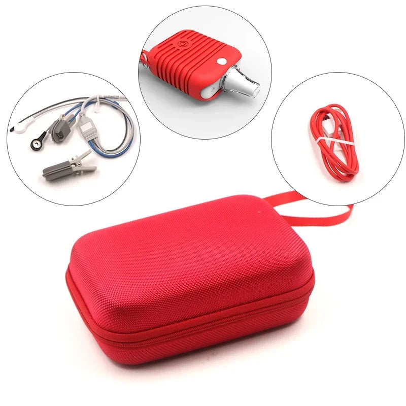 Multi-parameter Veterinary Monitor Bluetooth Smart Wear ECG Macine Pet SPO2 RESP TEMP PR  Monitor APP IOS Android