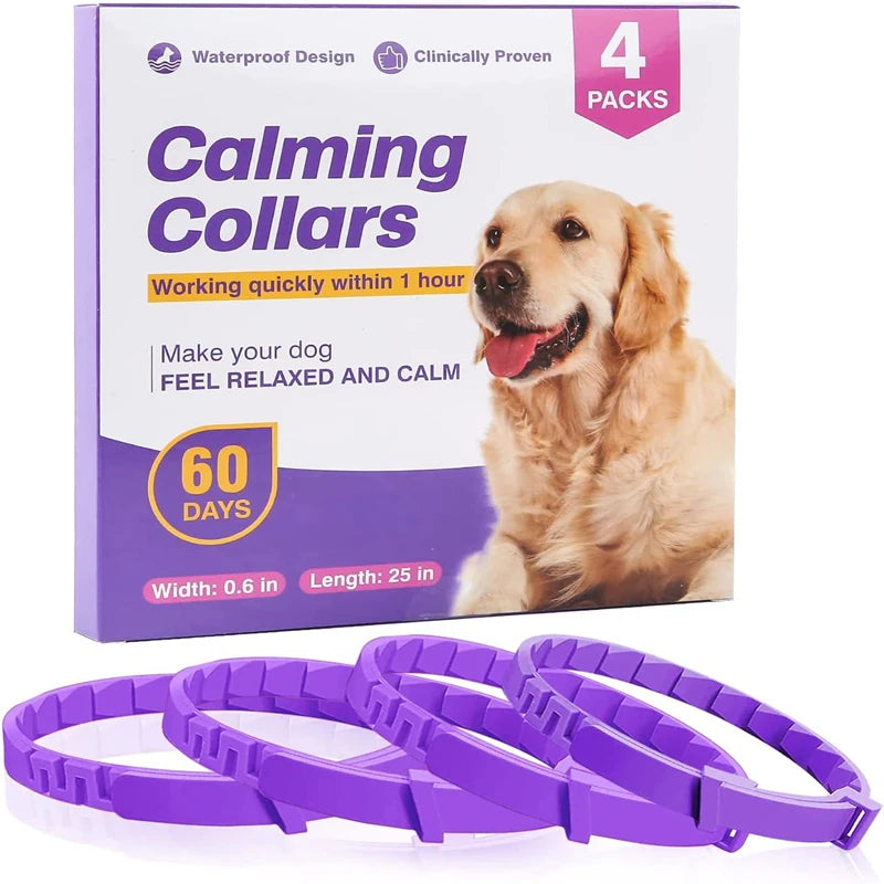 New 38/62CM Pet Calming Collar Cat And Dog Relieve Anxiety Protection Retractable Collars For Puppy Kitten Large Dogs Accessorie
