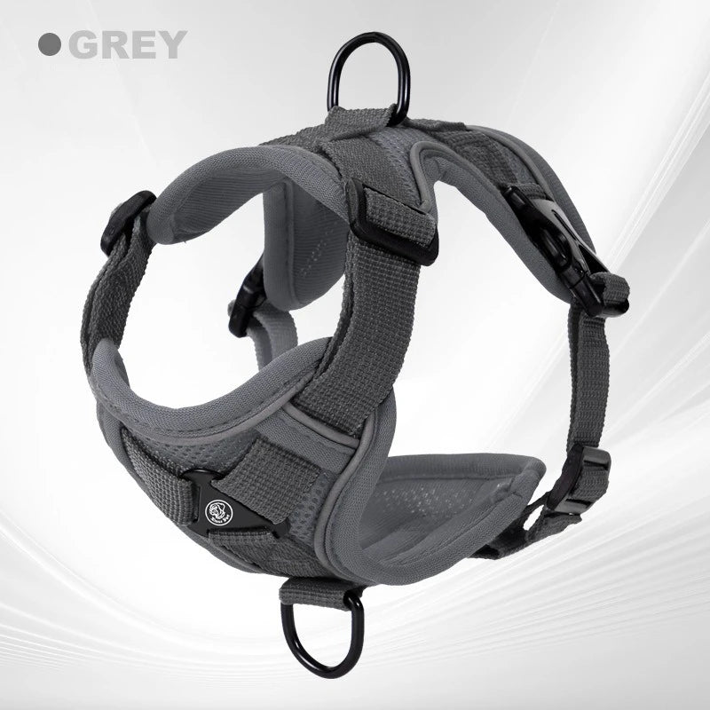 New No Pull Dog Harness and Leash Set Adjustable Pet Harness Vest for Small Dogs Cats Reflective Dog Chest Strap Lead Walking