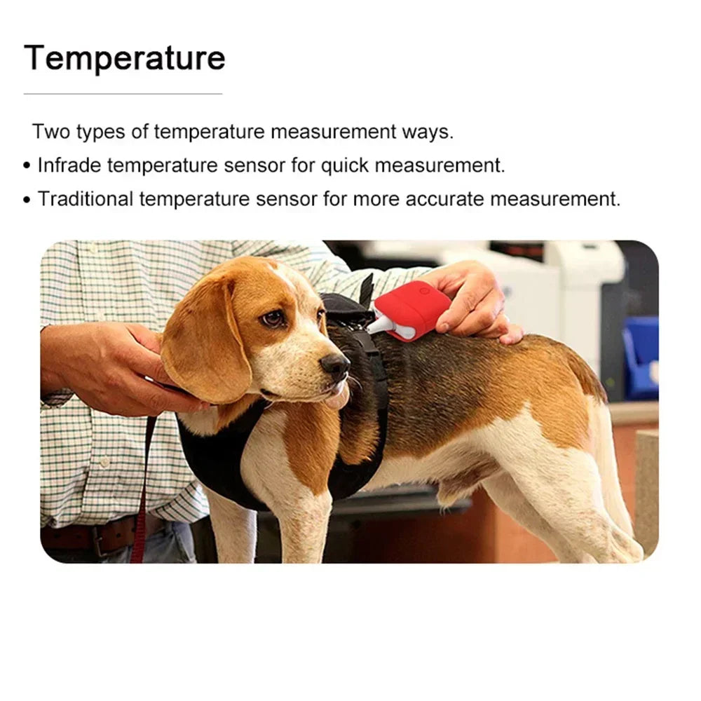 Multi-parameter Veterinary Monitor Bluetooth Smart Wear ECG Macine Pet SPO2 RESP TEMP PR  Monitor APP IOS Android