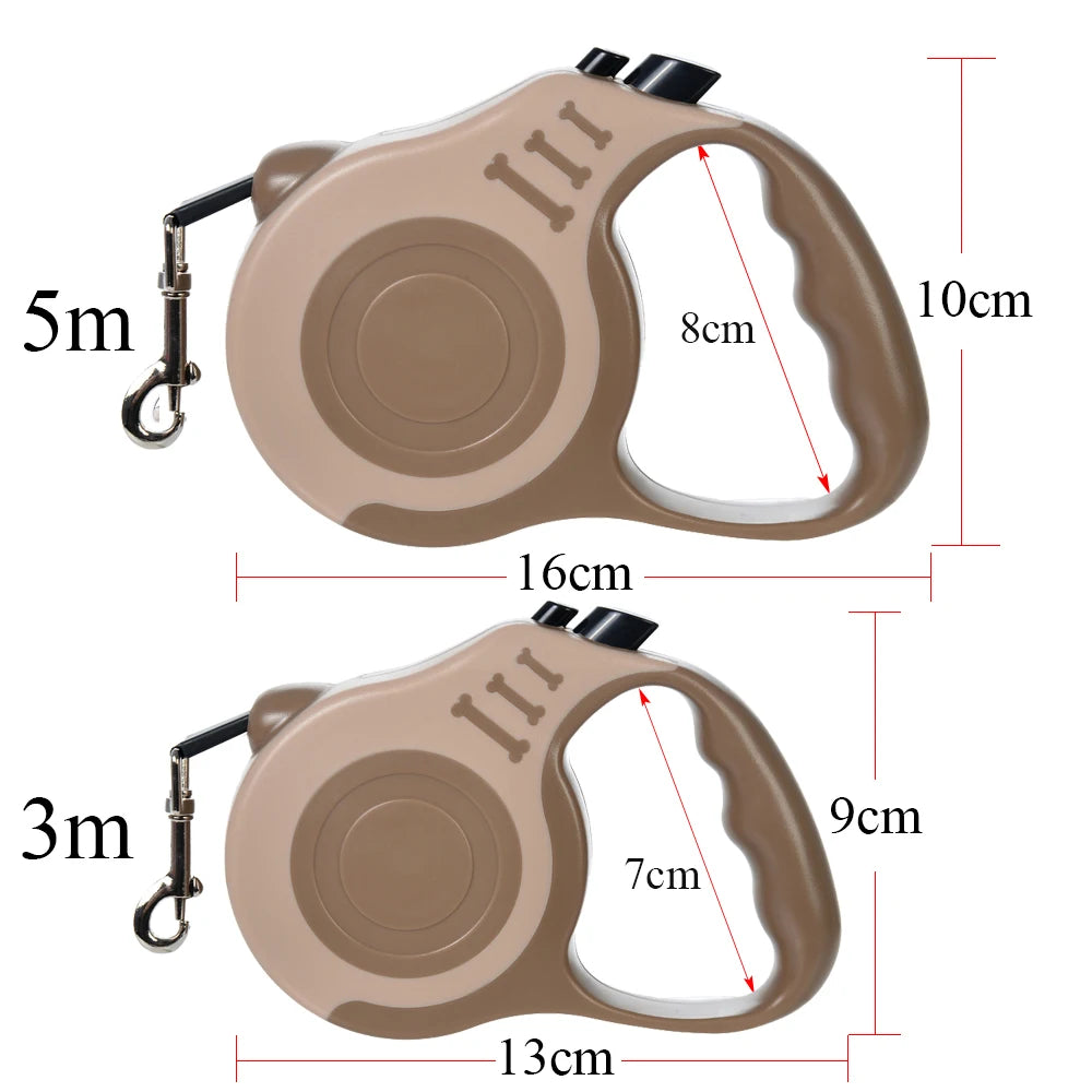 Automatic Dog Leash 3M 5M Retractable Extendable Rope for Small Dogs Accessories Outdoor Walking Hiking Puppy Cat Traction Belt