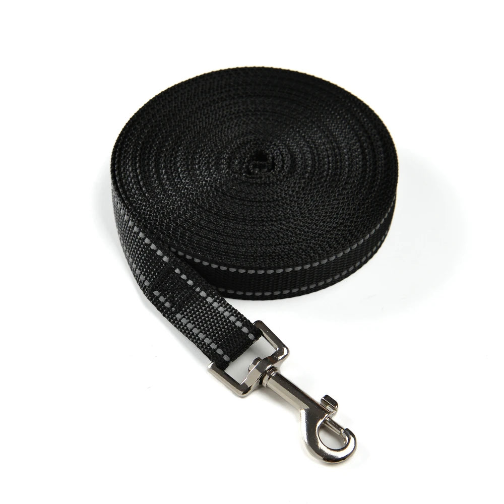 Strong Dog Leash Small Medium large Dogs Reflective Long Pets Leash Nylon Outdoor Running Pet Traction Rope Labrador Supplies