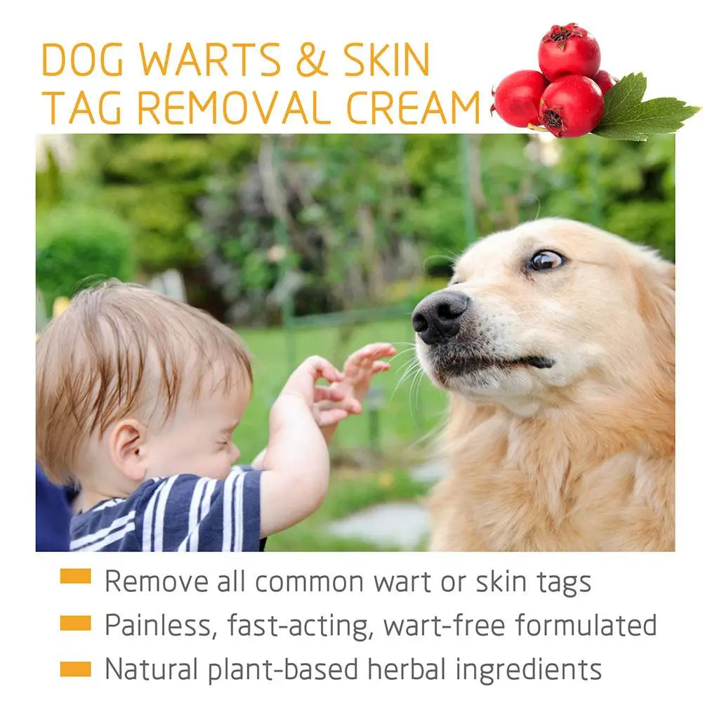 Dog Wart Remover Natural Wart Removal Cream 20g Fast Effective Tags Gentle Treatment Non-irritating Acting and Ointment Ski E4S0
