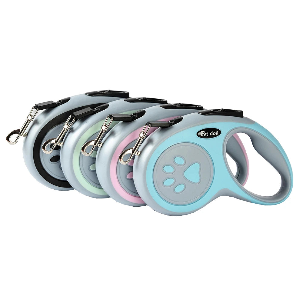 3m 5m Nylon Dog Leash Automatic Retractable Cat Lead Long Extending Puppy Walking Running Traction Roulette For Small Dogs