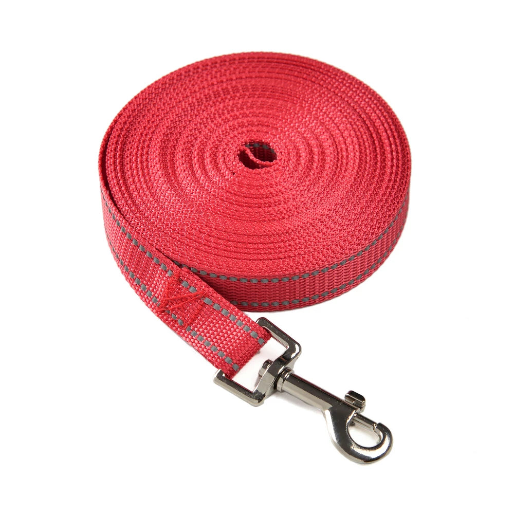 Strong Dog Leash Small Medium large Dogs Reflective Long Pets Leash Nylon Outdoor Running Pet Traction Rope Labrador Supplies