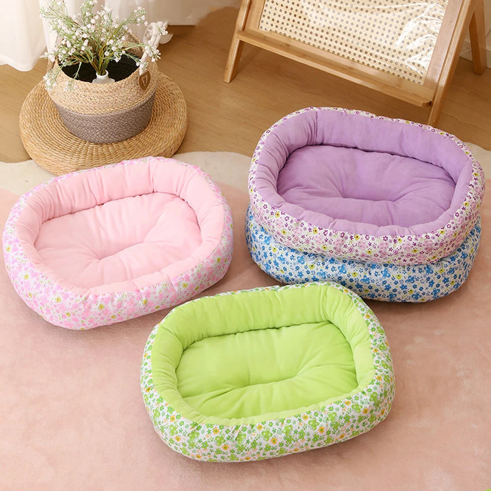 All Season Soft Small Cat Bed for Dogs Sleeping Sofa Medium Dog Bed for French Bulldog Kennel Comfortable Dog Nest Puppy Mat