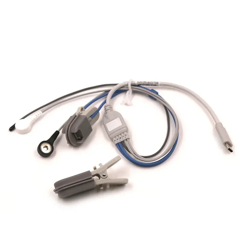 Multi-parameter Veterinary Monitor Bluetooth Smart Wear ECG Macine Pet SPO2 RESP TEMP PR  Monitor APP IOS Android