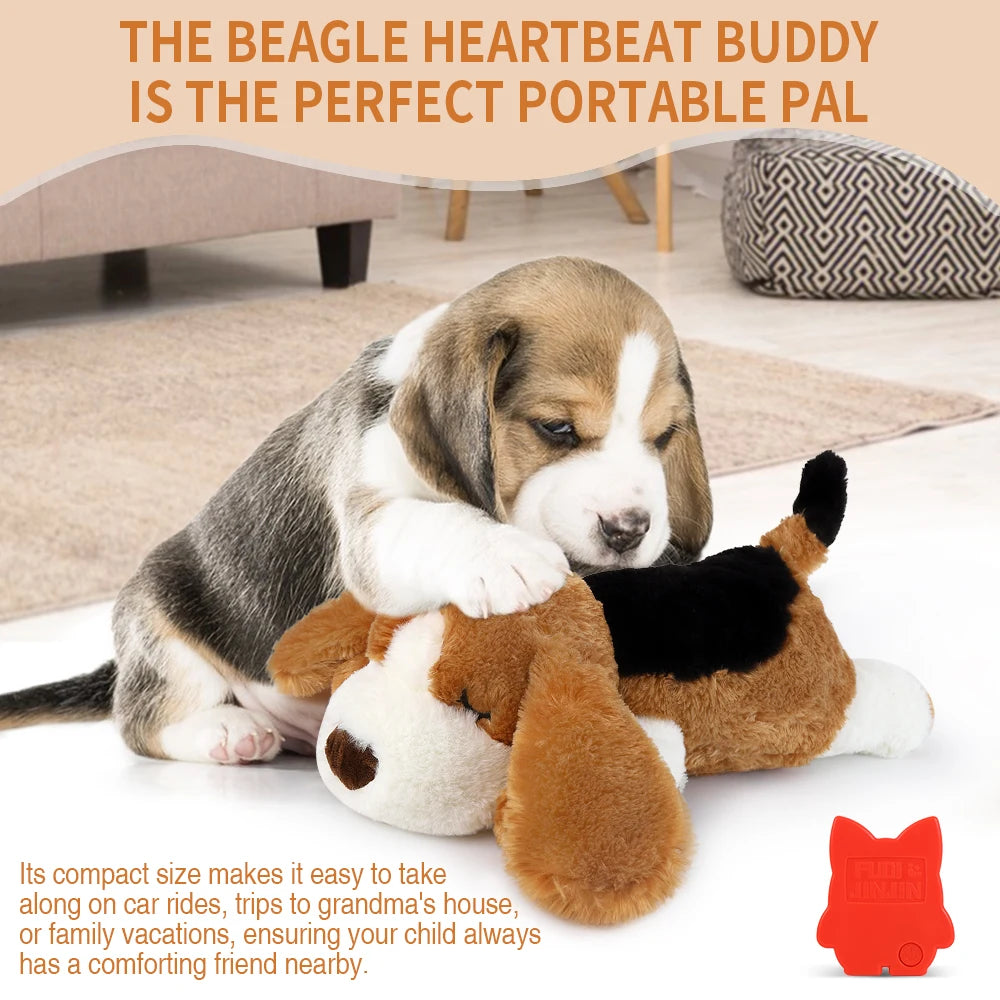 Puppy Dog Heartbeat Toy, Sleep Aid Crate Kennel Training Puppy Toy, Interactive Pet  Squeaky Chew Dog Toy