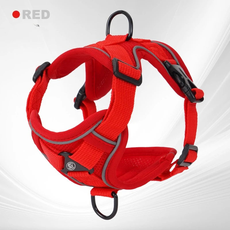 New No Pull Dog Harness and Leash Set Adjustable Pet Harness Vest for Small Dogs Cats Reflective Dog Chest Strap Lead Walking