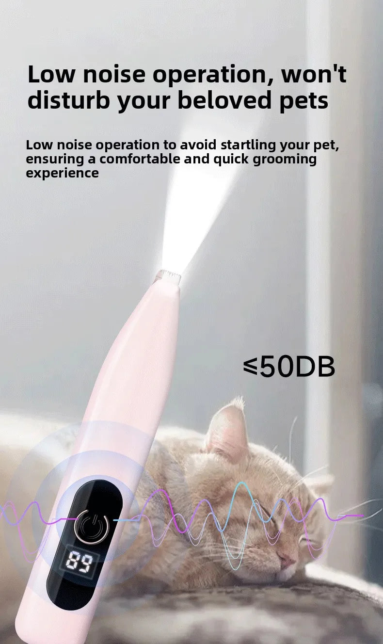 Hot Selling Cat Dog Shaving Foot Hair Charging LED Light Trimmer Foot Hair Clipper Pet Special Electric Clipper Electric Clipper