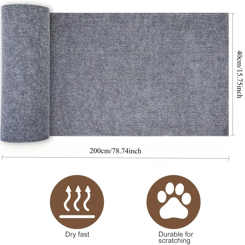 Trimable Cat Furniture Protector，Equipped with self-adhesive scratch pads，Protect the Sofa、Door and Cat Tree Stand Safe from Cla