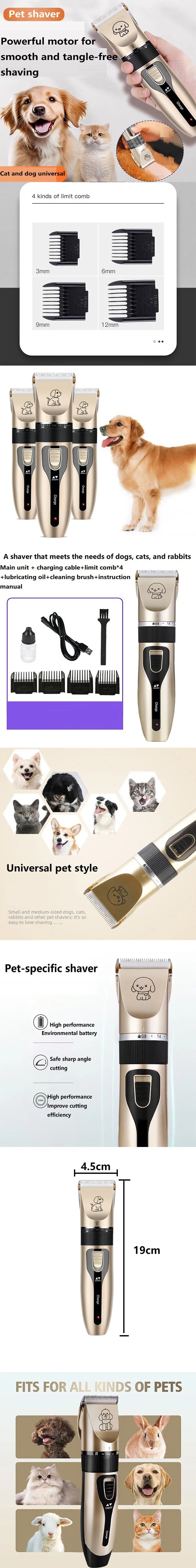 Haircut Machine for Dogs Cat Trimmer Cut Hairs for Peeling Machine Dogs Hair Clipper Shearing Pet Professional Dog Clipper CWTJ5