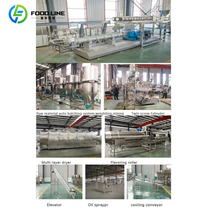 4-6Tph multi-purpose three-screw extrusion pet food making machine full production line dog cat fish food making machine