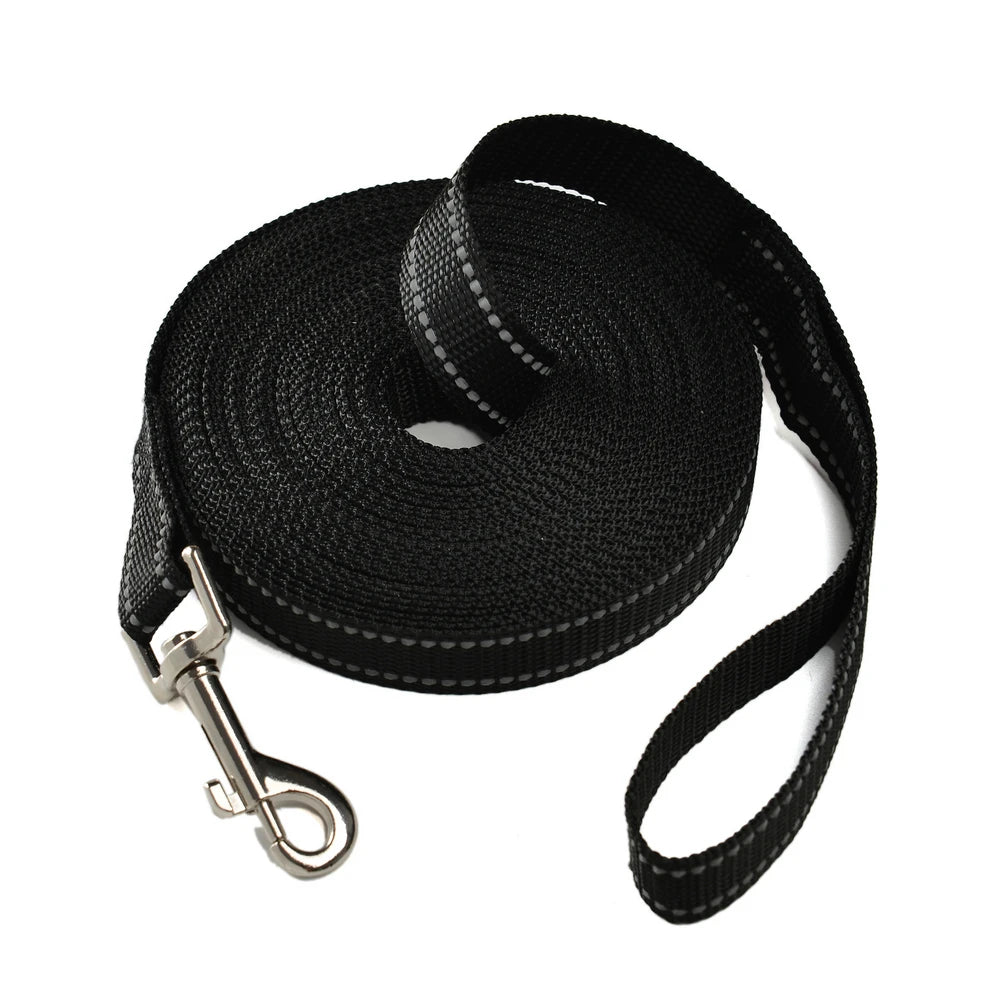 Strong Dog Leash Small Medium large Dogs Reflective Long Pets Leash Nylon Outdoor Running Pet Traction Rope Labrador Supplies
