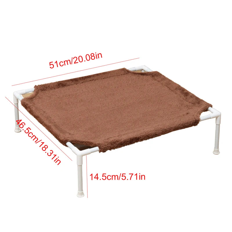 Breathable Cat Hammock Washable Cat Sleeping Mat Removable Plush Dog Bed for Small Dog Cat Supplies