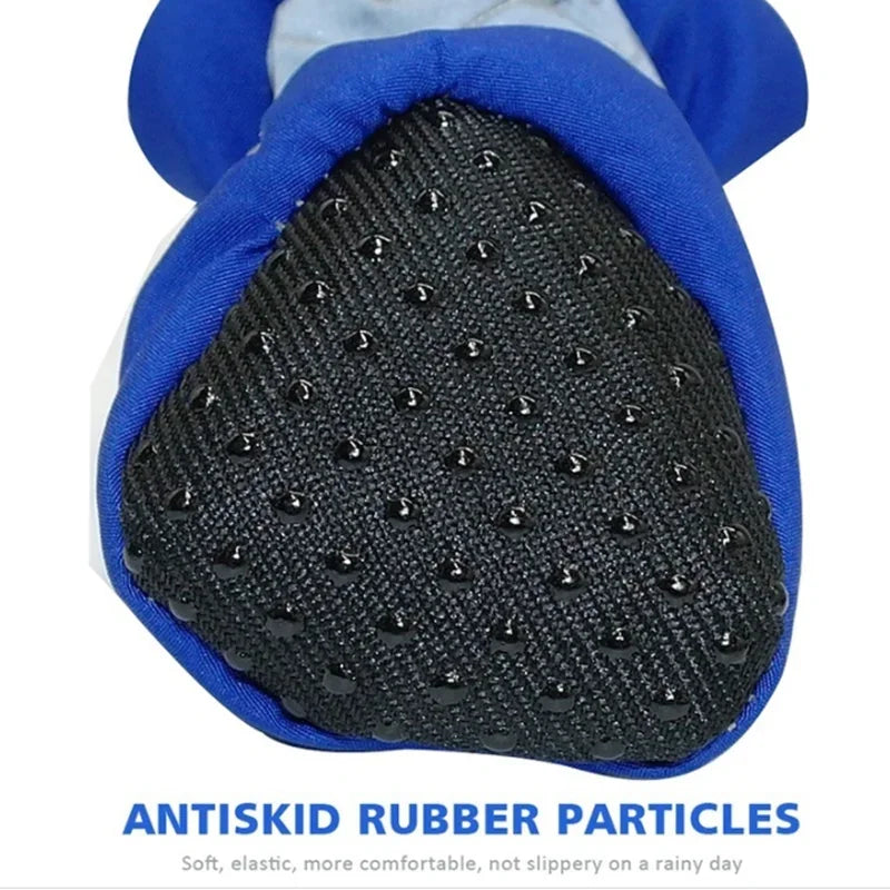 Small and medium-sized dog anti-slip foot protection dog shoes, waterproof soft-bottom dog foot covers