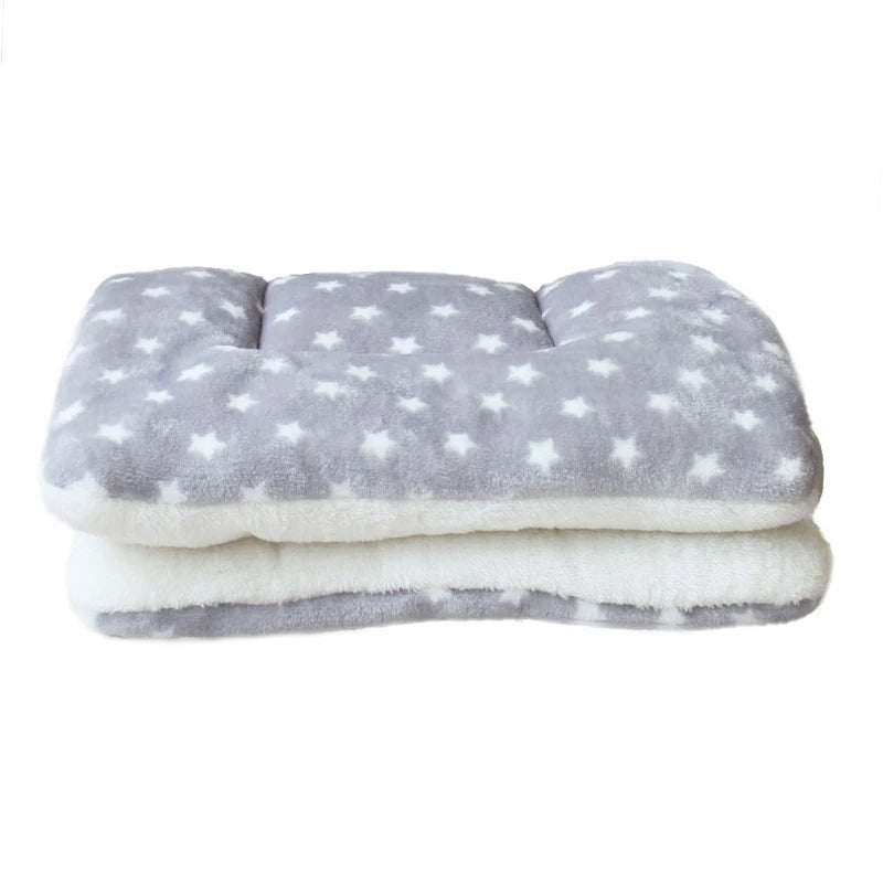 Dog Bed Thickened Dog Mat Pet Cat Soft Fleece Pad Blanket Bed Mat Cushion Home Washable Rug Keep Warm Pet Supplies cama perro