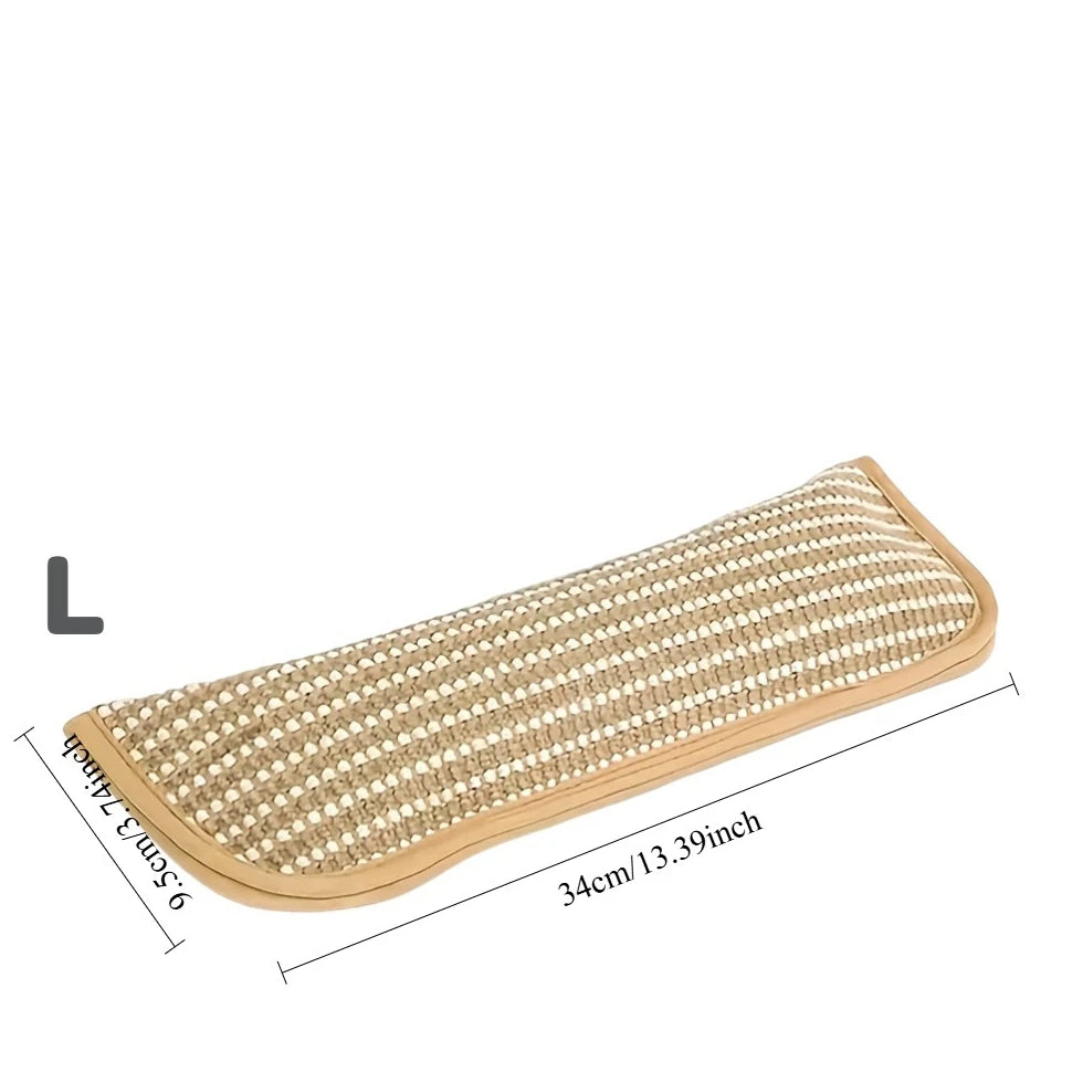 1pc Catnip Infused Cat Toy, Scratching Pad with Play Pillow, Attracts Cats To Scratch & Play, Durable Linen Mat for Kittens