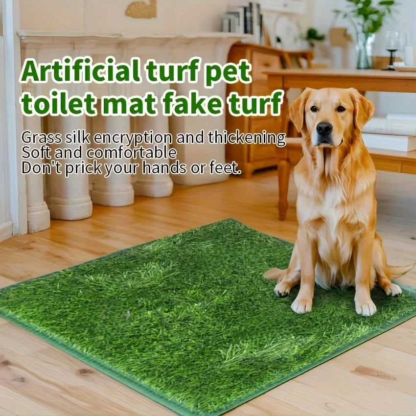 Simulation Lawn Dog Toilet Training Mat Washable Pet Urine Mat Dog Toilet Replacement Pad Eco-Friendly Non-Slip Pet  Accessory