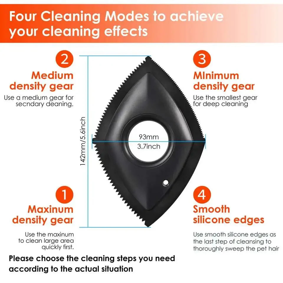 4 Modes Pet Hair Remover Comb Brush Dog Cat Hair Detailer Cleaning Tool Carpet Sofa Cloth Car Seat Rubber Reusable Pet Combs