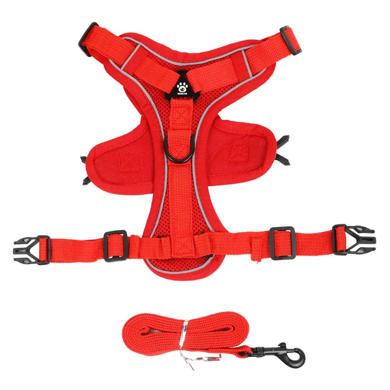 Cat Harness Vest Walking Lead Leash for Puppy Dogs Collar Polyester Adjustable Mesh Dog Harness for Small Medium Pet Accessories