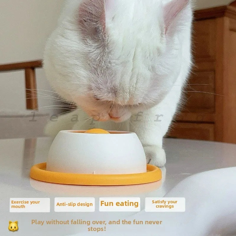 Anti-Spill Slow Food Licking Toy, Interactive Distracting Entertainment Toy, Self-amusing Feeding Tool for Kittens Puppies