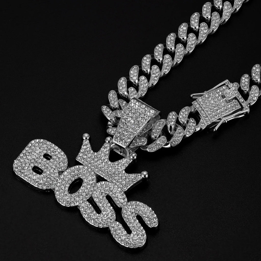 Cuban Dog Chain, Alloy Pet Dog Collar, Gold Necklace for Small to Large Dogs CEO BOSS Luxury Pendant Jewelry Accessory 2026 NEW