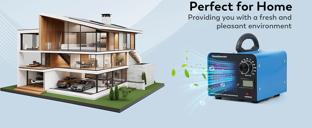 AC110V AC240V Ozone Generator 60000mg/h Ozone Machines for Home and Commercial Use Car Basement Offices Smoke and Pet Room