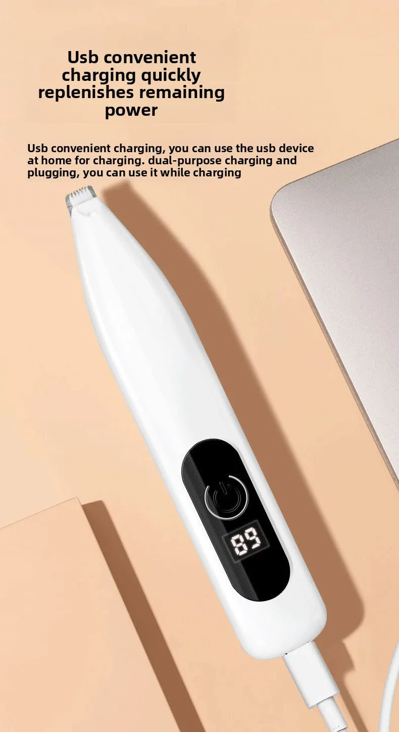 Hot Selling Cat Dog Shaving Foot Hair Charging LED Light Trimmer Foot Hair Clipper Pet Special Electric Clipper Electric Clipper