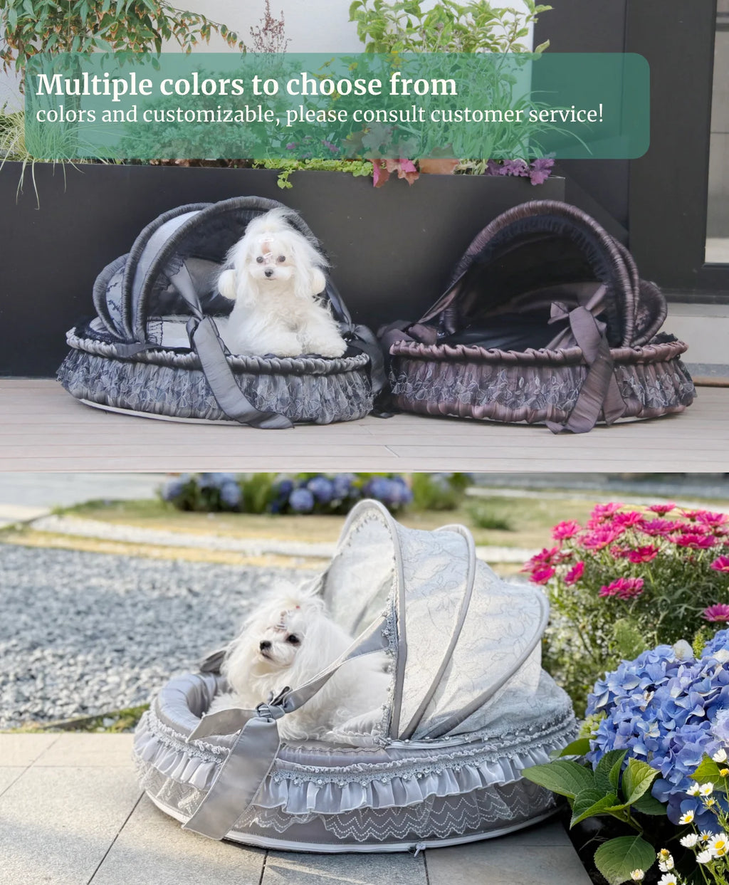 【 Top Stream Cute Pet Artifact 】 Dreamy Pet Home Dark Series Pet Cradle Bed Detachable and Washable Custom Cat and Dog Marzis