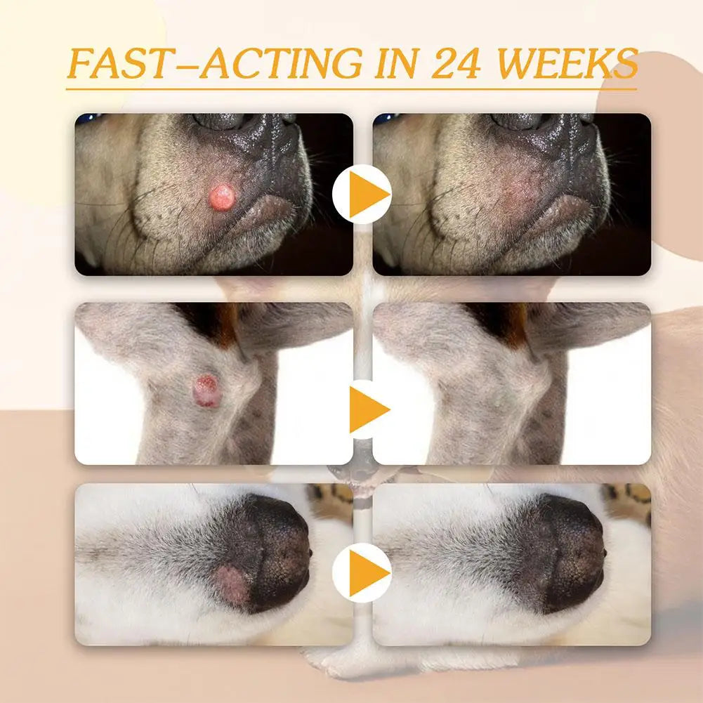 Dog Wart Remover Natural Wart Removal Cream 20g Fast Effective Tags Gentle Treatment Non-irritating Acting and Ointment Ski E4S0