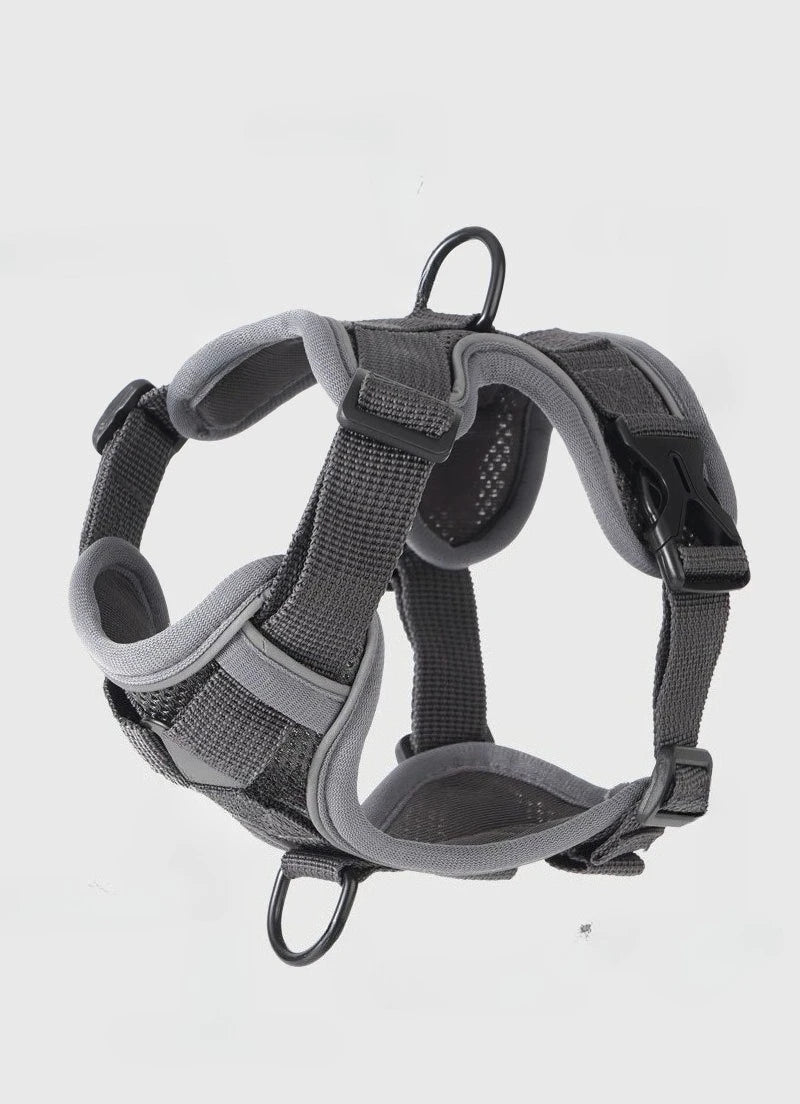 New No Pull Dog Harness and Leash Set Adjustable Pet Harness Vest for Small Dogs Cats Reflective Dog Chest Strap Lead Walking