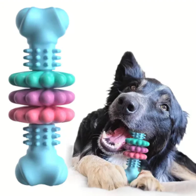 Dog Chew Toy Resistant Bite Sturdy Toothbrush Bone Interactive Puppy Game Toy For Small Medium Large Dogs Pet Accessories
