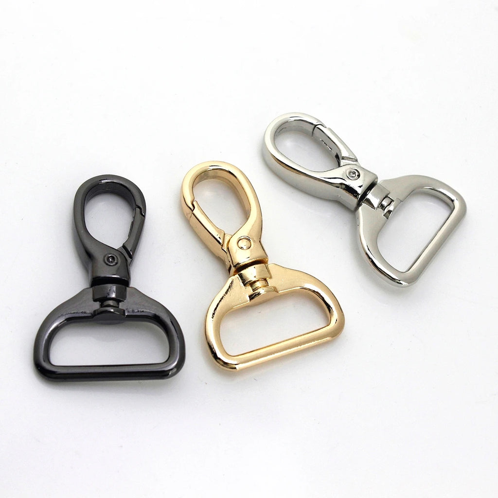 1piece Metal Carabiner Snap Hook Trigger Lobster Clasp Clip Swivel Spring Gate Leather Craft Pet Leash Bag Strap Belt Webbing
