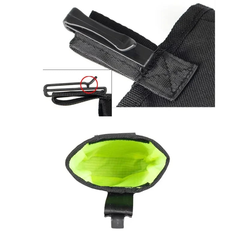 Portable Dog Training Treat Pouch Outdoor Walking Waist Bag Pet Snack Food Storage Bag With Clip For Obedience Agility Training